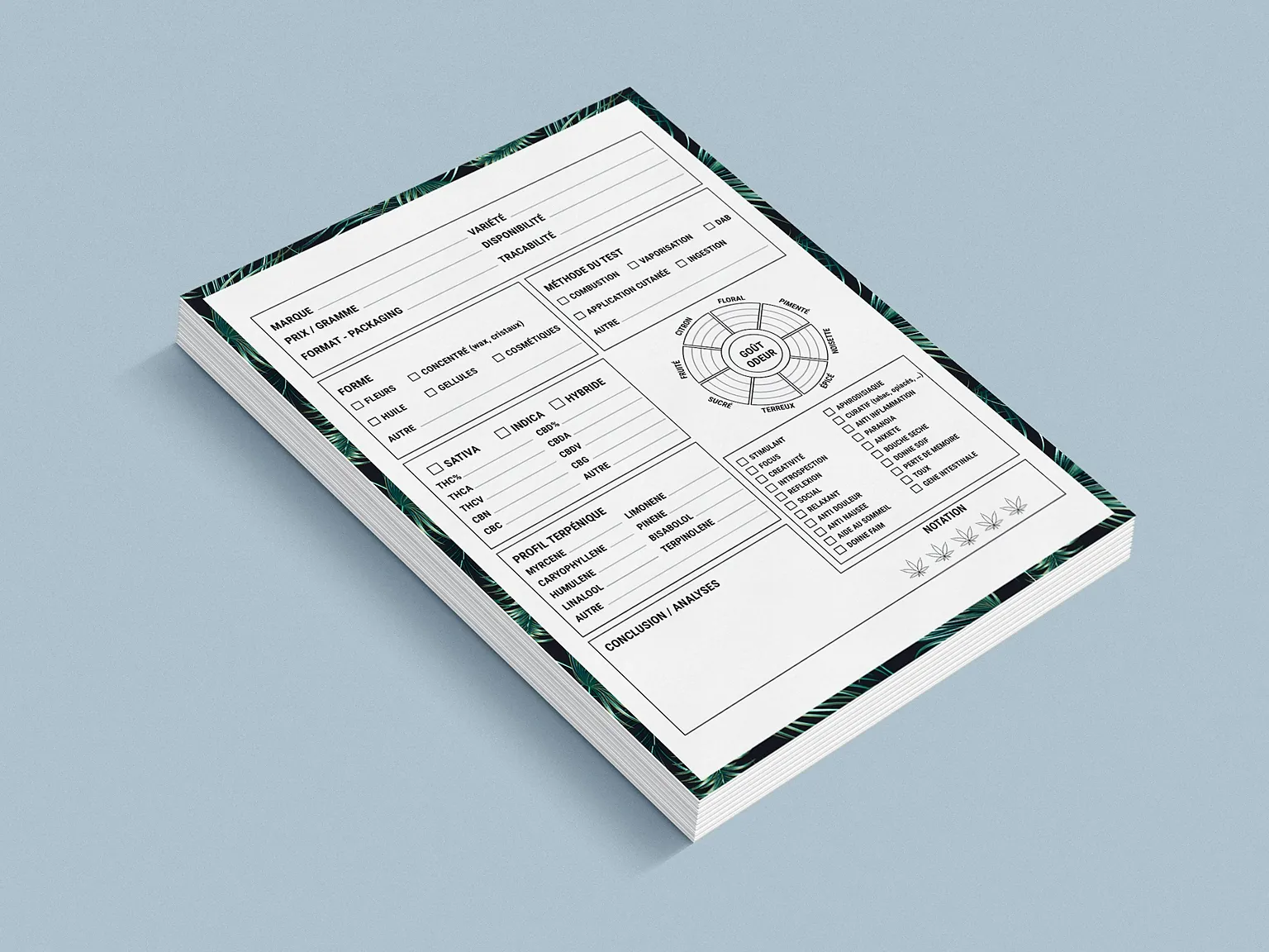 Masada duran, tablo ve grafik içeren basılı izleme formu