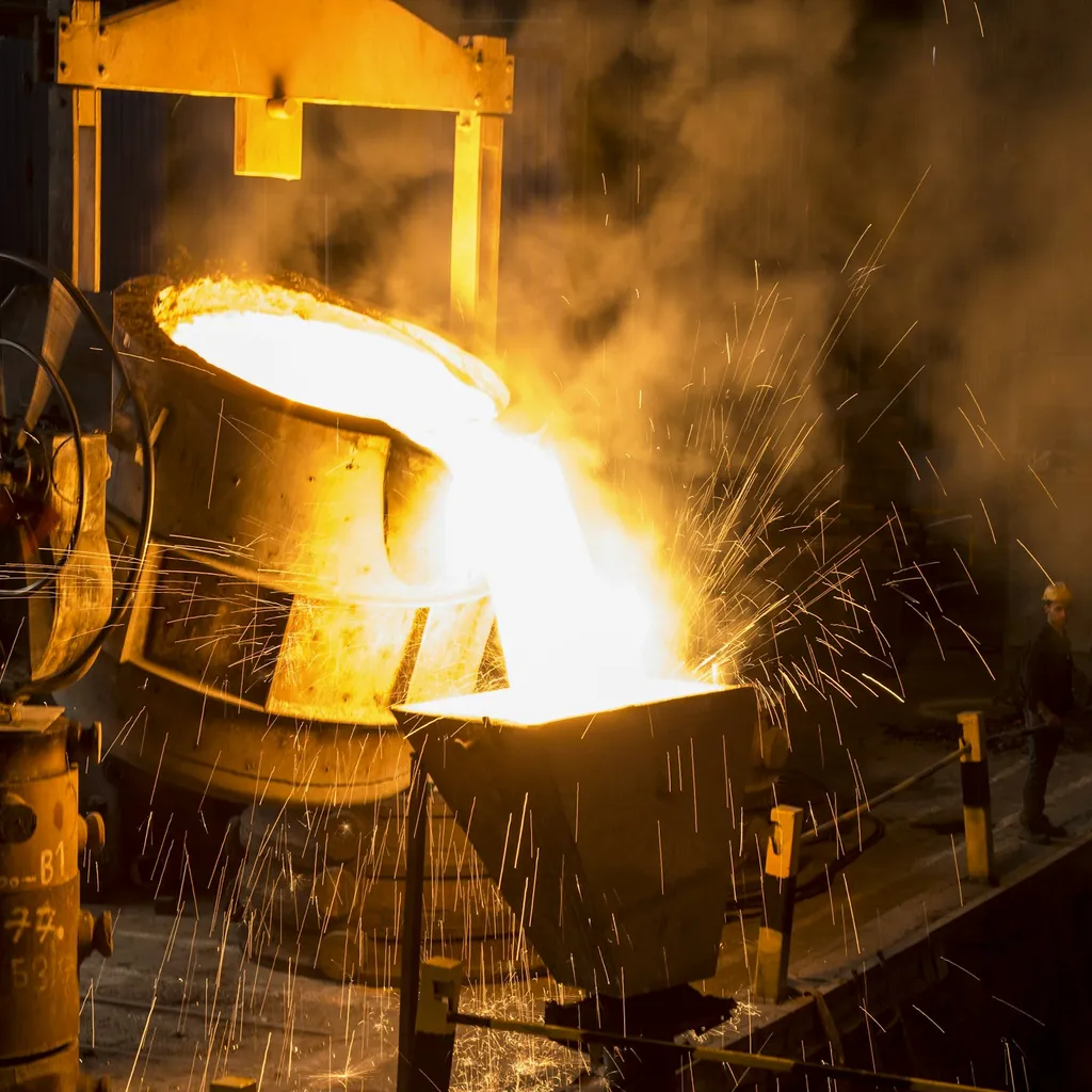 Dökümhanede sıvı metal potasından döküm yapılması